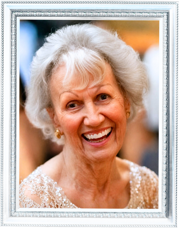 Margaret Roscoe smiling at a family celebration