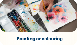 Painting or colouring