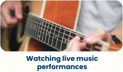 Watching live music performances
