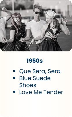 1950s song suggestions